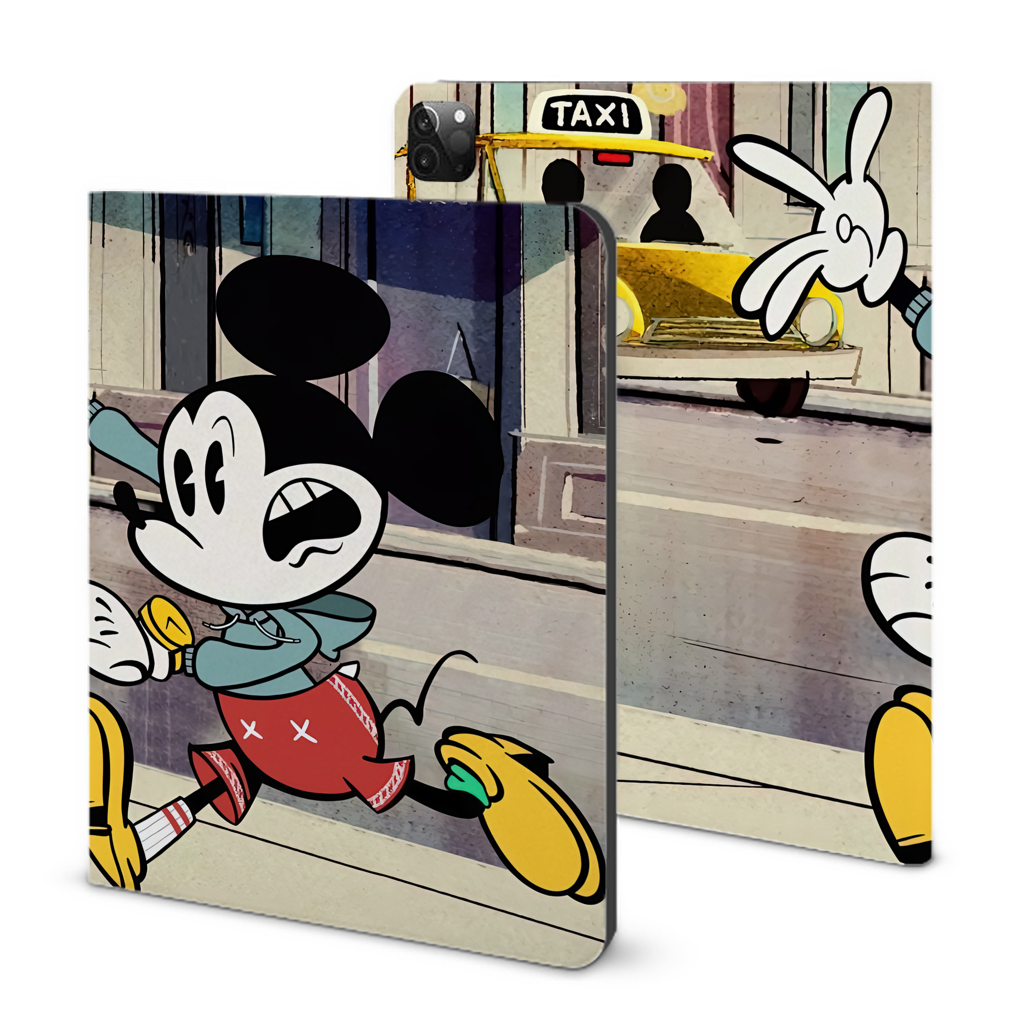 （画像用） ミッキーマウス Mickey Mouse IPadケース ペンホルダー付き ブックスタイルデザイン